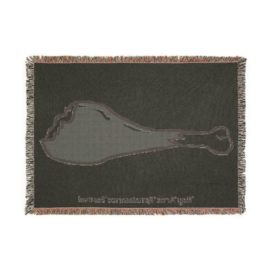 Bay Area Renaissance Festival Turkey Leg Woven Blanket