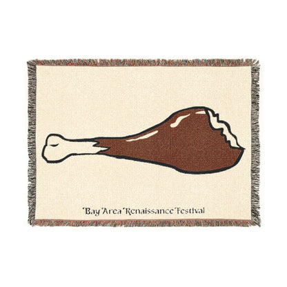 Bay Area Renaissance Festival Turkey Leg Woven Blanket